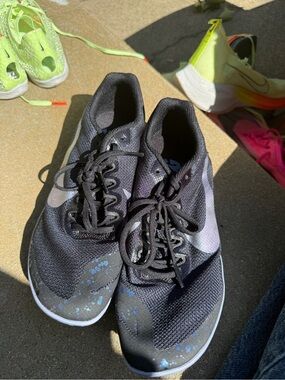 Nike Black Zoom Rival D Racing Shoes Cross Country Track with White Swoosh